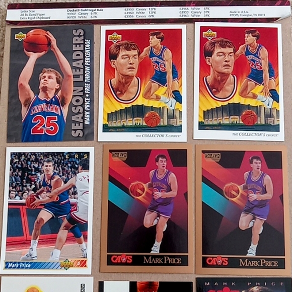 Lot of 36 Mark Price Cleveland Cavs basketball cards - Picture 6 of 16